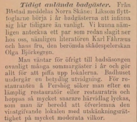 NORRA SKÅNE – 19 april 1892