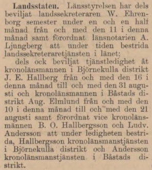 KRISTIANSTADSBLADET – 7 juli 1892