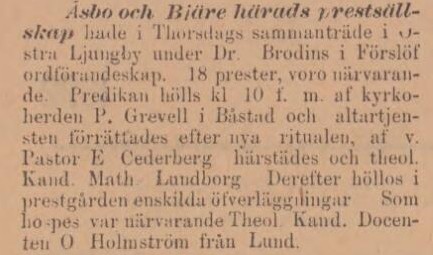 NORRA SKÅNE – 9 juli 1892