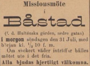 HALLAND – 30 juli 1892