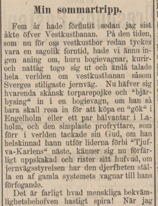 ÖRESUNDSPOSTEN – 13 augusti 1892