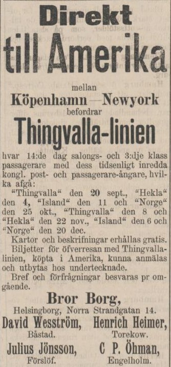 ÖRESUNDSPOSTEN – 7 september 1892