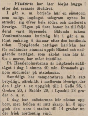 HELSINGBORGS DAGBLAD – 12 februari 1893