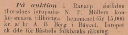 NORRA SKÅNE – 8 april 1893