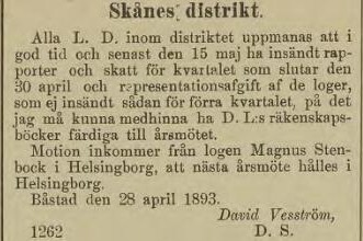 REFORMATORN – 4 maj 1893