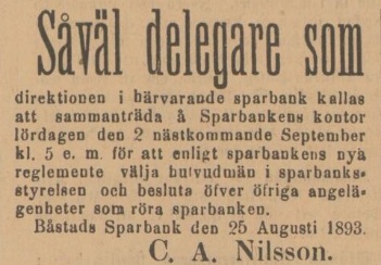 ENGELHOLMS TIDNING – 29 augusti 1893