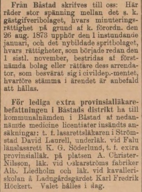 KRISTIANSTADSBLADET – 4 december 1893