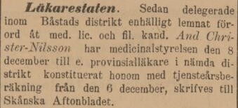 SKÅNSKA AFTONBLADET – 15 december 1893