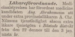 HELSINGBORGSPOSTEN SKÅNE-HALLAND – 28 december 1893
