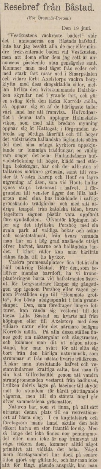 ÖRESUNDSPOSTEN – 21 juni 1894