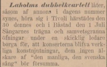 SYDHALLAND – 22 juni 1894