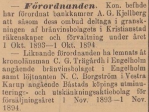 SKÅNSKA POSTEN – 16 augusti 1894