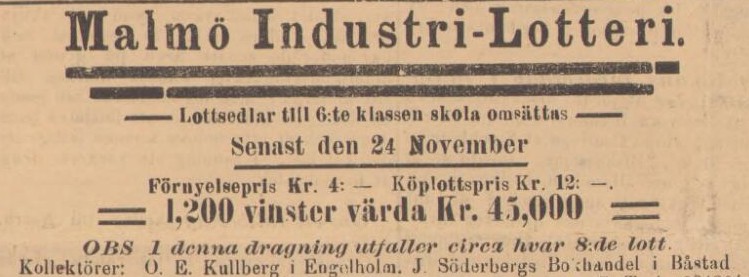 NORRA SKÅNE – 27 november 1894