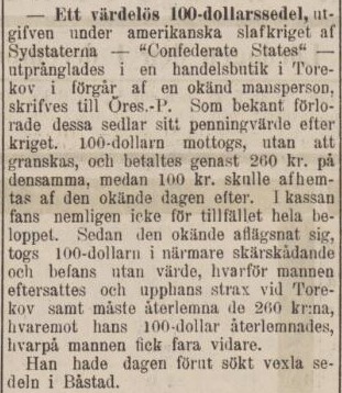 ÖRESUNDSPOSTEN – 1 december 1894
