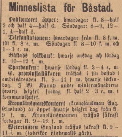 BÅSTADS TIDNING – 15 december 1894 (forts.)