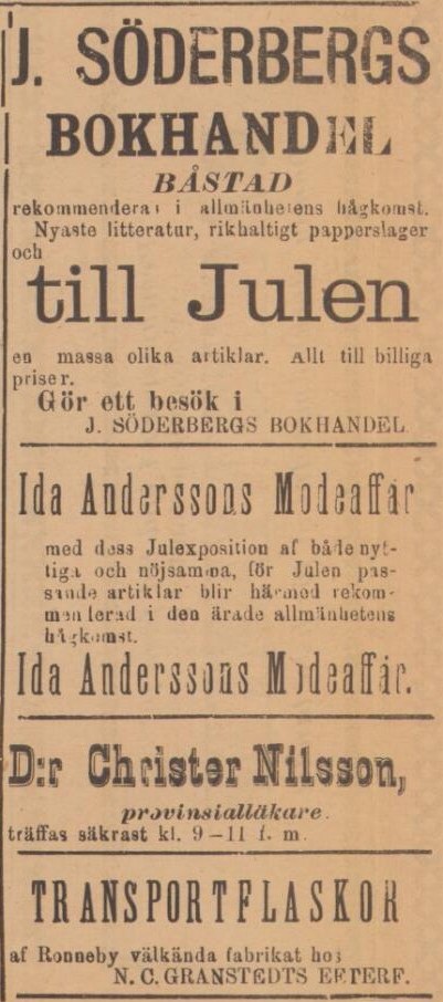 BÅSTADS TIDNING – 15 december 1894 (forts.)