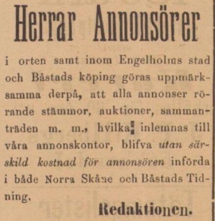BÅSTADS TIDNING – 22 december 1894 (forts.)