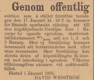 ENGELHOLMS TIDNING – 8 januari 1895 (forts.)