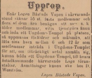 BÅSTADS TIDNING – 19 februari 1895 (forts.)
