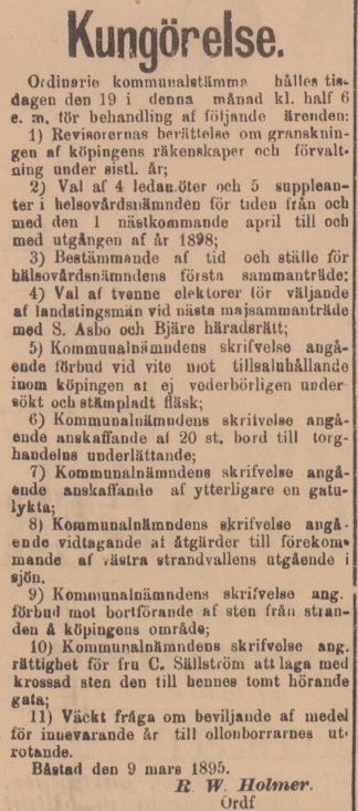 BÅSTADS TIDNING – 12 mars 1895