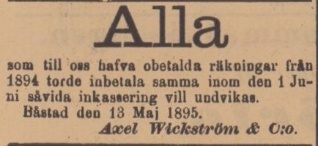 BÅSTADS TIDNING – 14 maj 1895 (forts.)