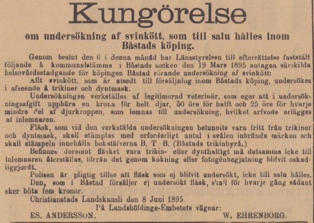 BÅSTADS TIDNING – 25 juni 1895