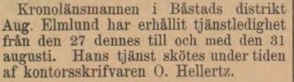 KRISTIANSTADSBLADET – 19 juli 1895