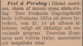 SYDHALLAND – 23 augusti 1895