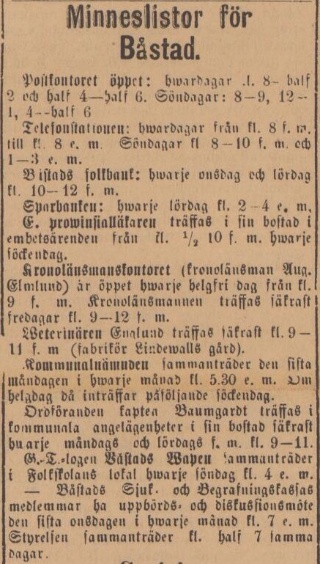 BÅSTADS TIDNING – 4 januari 1896