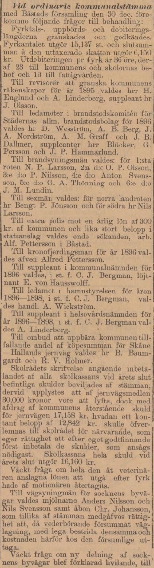 BÅSTADS TIDNING – 4 januari 1896 (forts.)