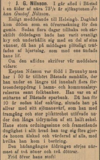 HELSINGBORGS DAGBLAD – 18 januari 1896