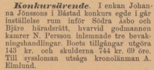ENGELHOLMS TIDNING – 11 februari 1896