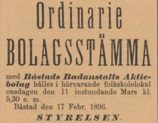 ENGELHOLMS TIDNING – 20 februari 1896