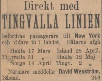 SYDHALLAND – 16 mars 1896