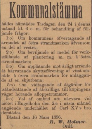 BÅSTADS TIDNING – 24 mars 1896