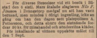 HELSINGBORGS DAGBLAD – 7 juni 1896