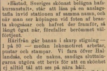 BOHUSLÄNINGEN – 11 juli 1896