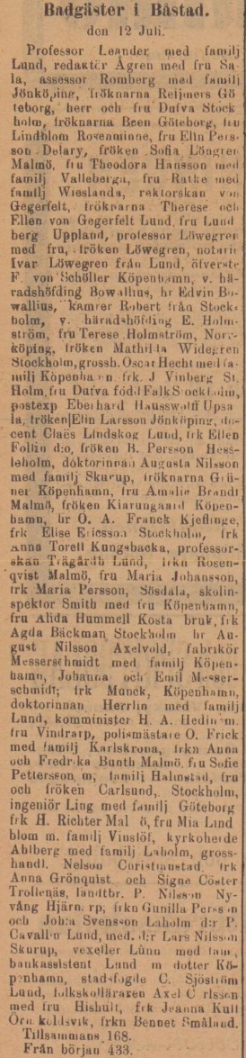 BÅSTADS TIDNING – 15 juli 1896