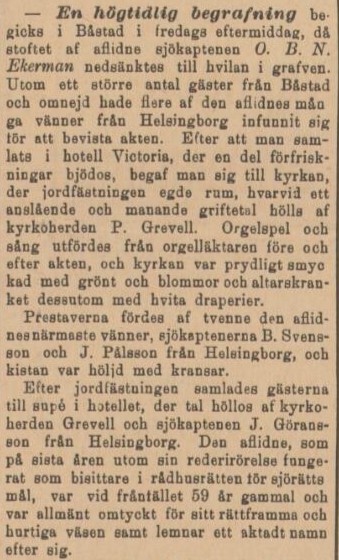HELSINGBORGS DAGBLAD – 30 augusti 1896