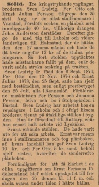 ENGELHOLMS TIDNING – 10 september 1896