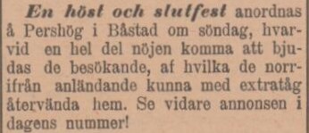 SYDHALLAND – 11 september 1896 (forts.)