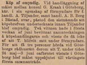 HELSINGBORGSPOSTEN SKÅNE-HALLAND – 7 oktober 1896