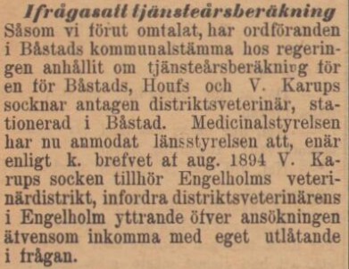 KRISTIANSTADSBLADET – 9 januari 1897