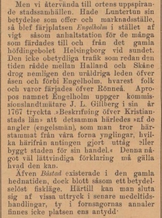 ENGELHOLMS TIDNING – 14 januari 1897