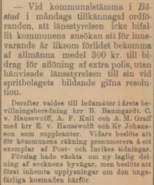 HELSINGBORGSPOSTEN SKÅNE-HALLAND – 3 februari 1897