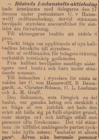 BÅSTADS TIDNING – 22 mars 1897