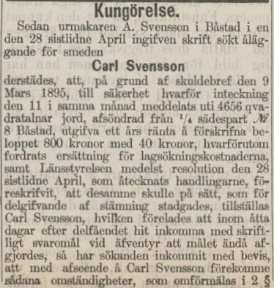 POST- OCH INRIKES TIDNINGAR – 26 maj 1897