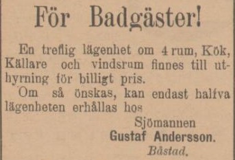 SYDHALLAND – 11 juni 1897