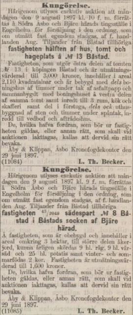 POST- OCH INRIKES TIDNINGAR – 5 juli 1897