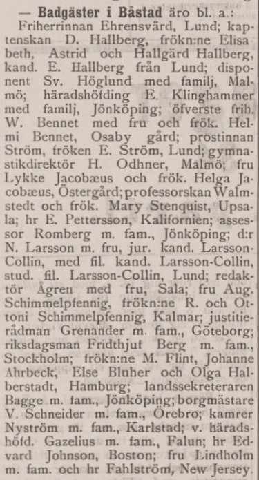 SKÅNSKA POSTEN – 10 juli 1897
